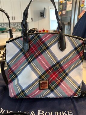 Dooney & Bourke Multicolor Plaid Satchel